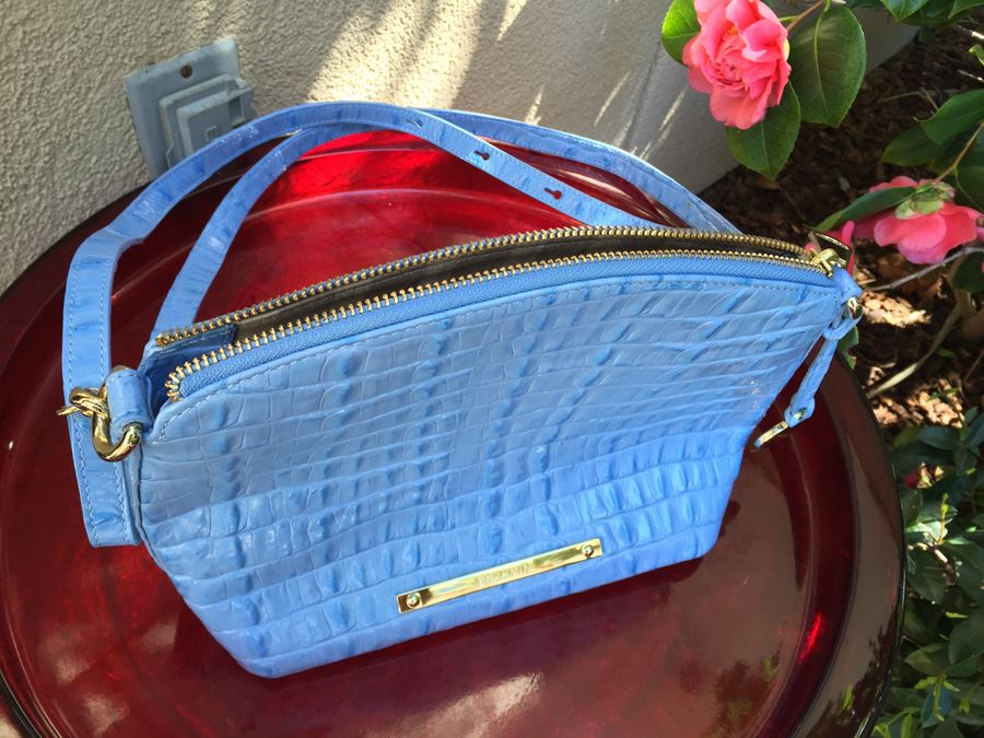 BRAHMIN Croc Embossed Leather Handbag [Photo 4]