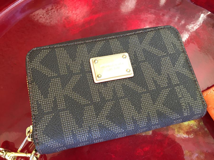 Pair Of Change Purses Wallets Ostrich Leather And Michael Kors [Photo 4]