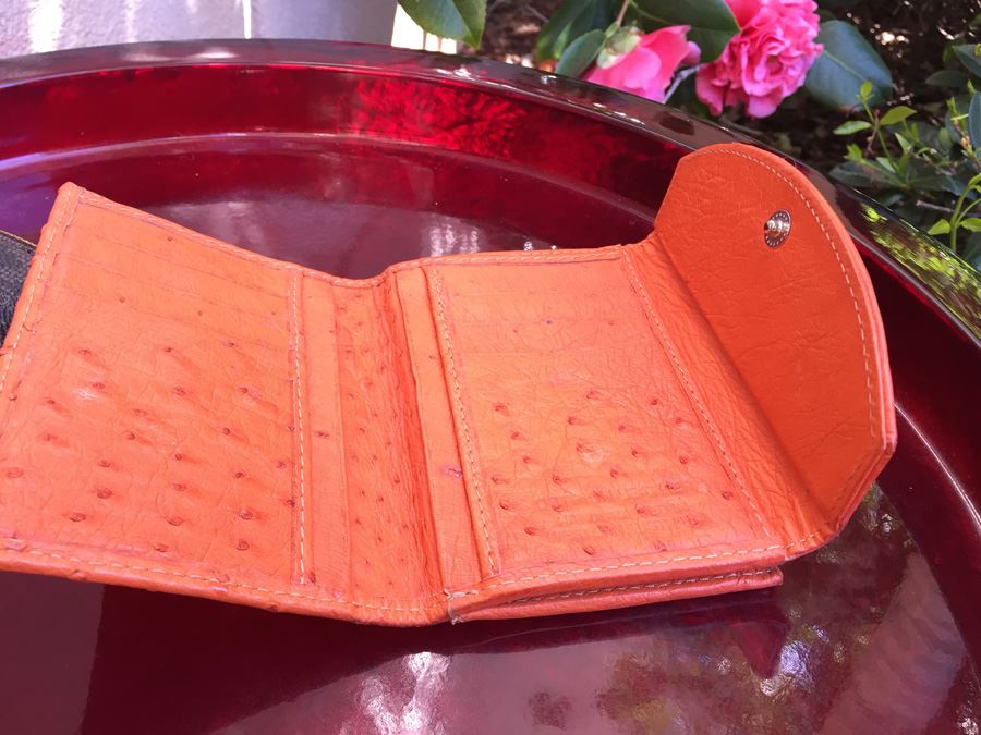 Pair Of Change Purses Wallets Ostrich Leather And Michael Kors [Photo 9]