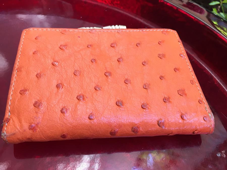 Pair Of Change Purses Wallets Ostrich Leather And Michael Kors [Photo 7]