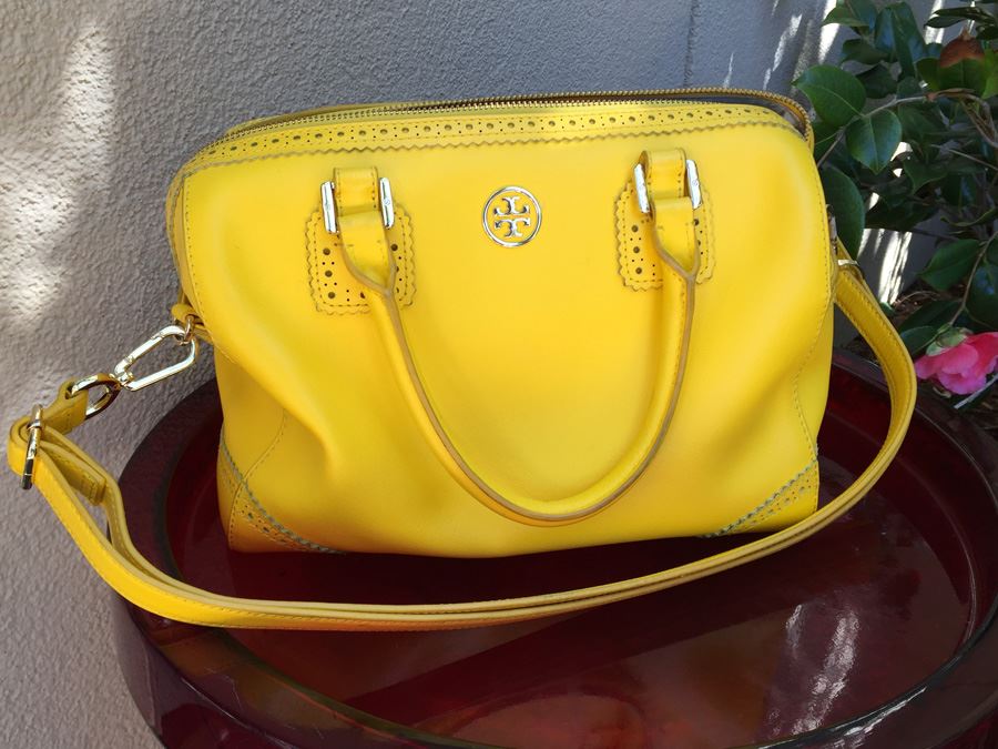 Yellow Tory Burch Handbag