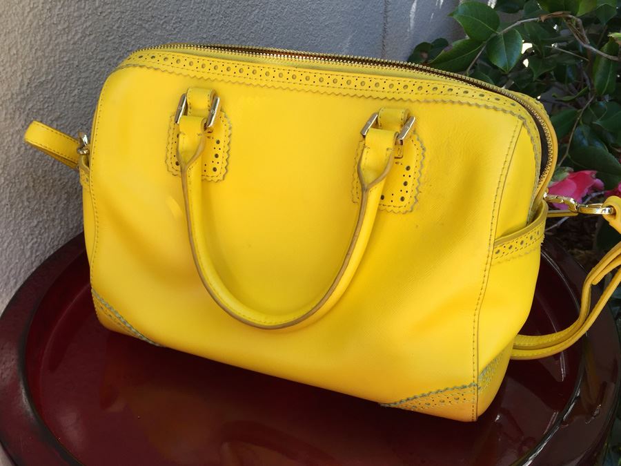 Yellow Tory Burch Handbag