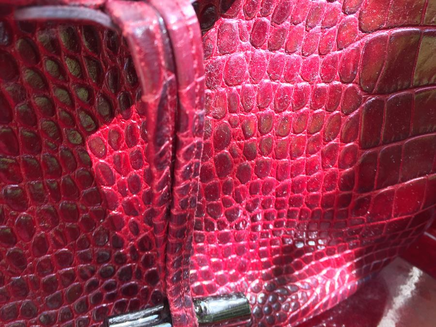 Longchamp Croc Embossed Handbag [Photo 7]