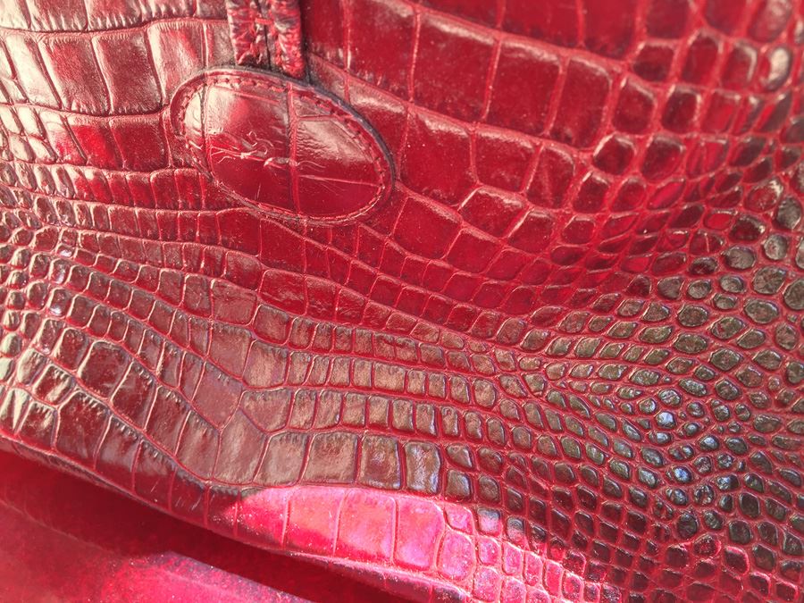 Longchamp Croc Embossed Handbag [Photo 8]