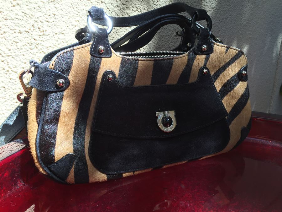 Salvatore Ferragamo Animal Pattern Handbag Made In Italy [Photo 6]