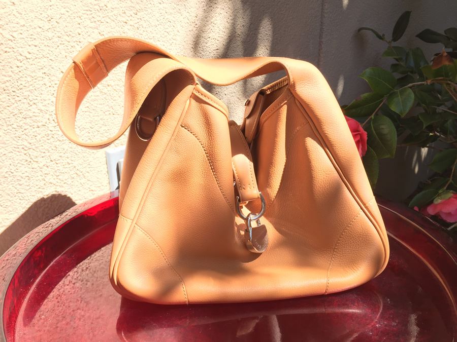 Tan Leather Ralph Lauren Shoulder Bag Handbag [Photo 1]