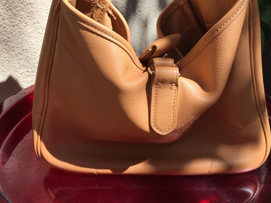 Tan Leather Ralph Lauren Shoulder Bag Handbag [Photo 3]