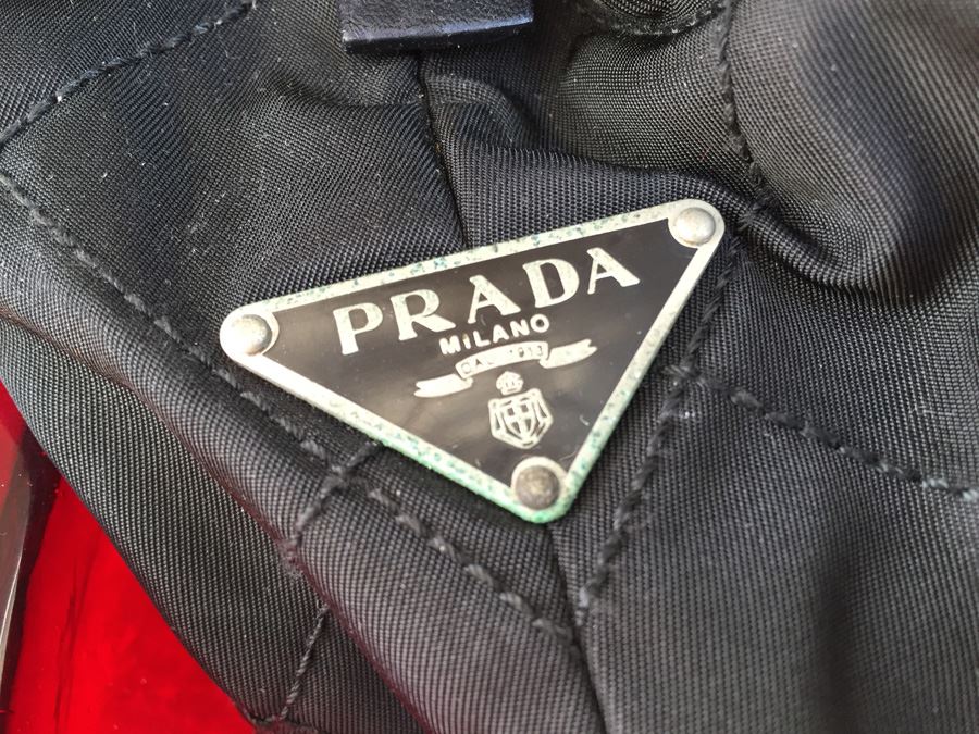 Black PRADA Shoulder Bag Handbag With Dust Cover [Photo 2]