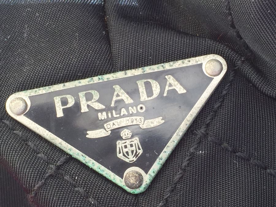 Black PRADA Shoulder Bag Handbag With Dust Cover [Photo 5]