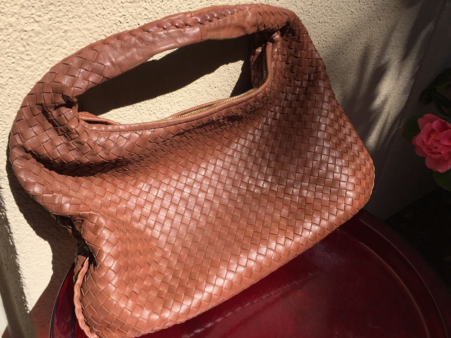 Light Brown Woven Leather Bottega Veneta Should Bag Handbag Made In Italy [Photo 6]