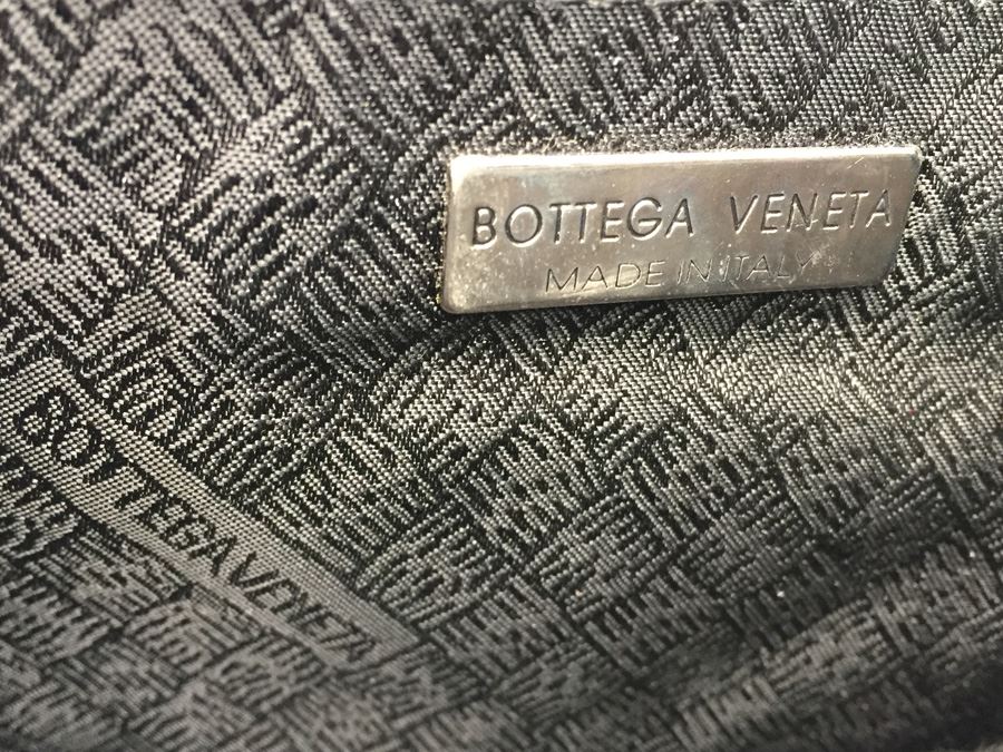 Black Bottega Veneta Woven Leather Handbag Made In Italy [Photo 8]