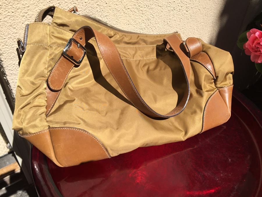 Tan PRADA Shoulder Bag Handbag [Photo 5]