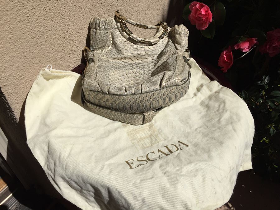 ESCADA Shoulder Bag Handbag With Dust Cover Made In Italy
