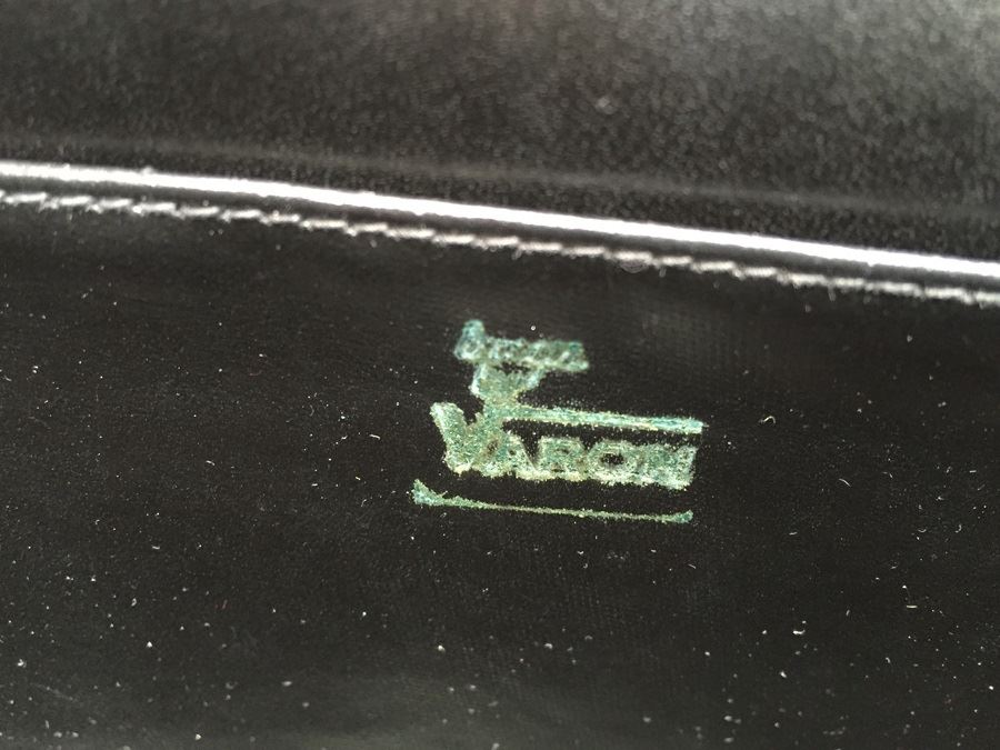 Black Varon Croc Embossed Handbag [Photo 3]