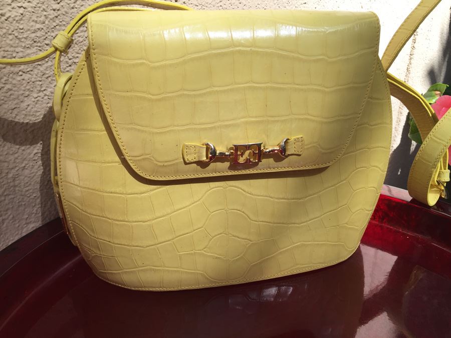 Yellow ESCADA Shoulder Bag Handbag [Photo 4]