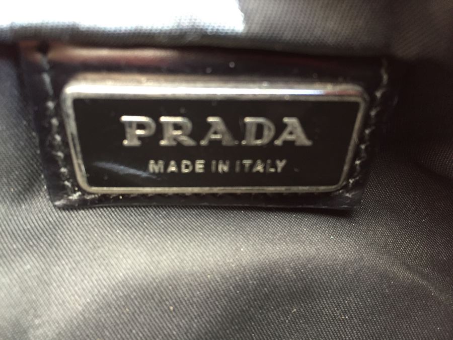 Black PRADA Shoulder Bag Handbag Made In Italy