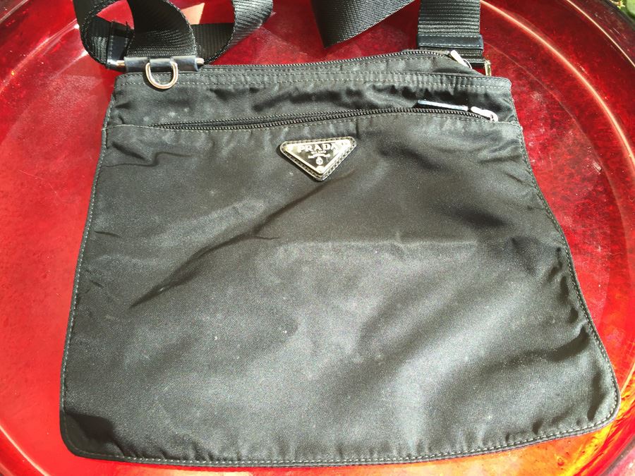 Black PRADA Shoulder Bag Handbag Made In Italy [Photo 5]