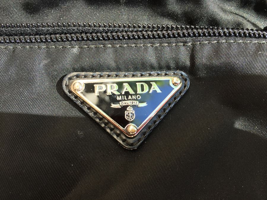 Black PRADA Shoulder Bag Handbag Made In Italy