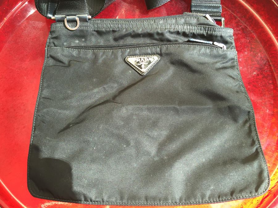 Black PRADA Shoulder Bag Handbag Made In Italy [Photo 1]