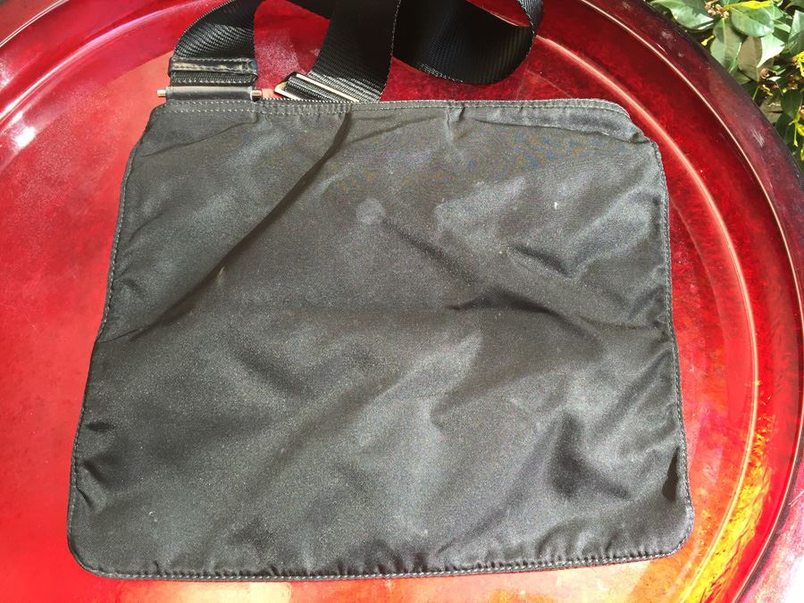 Black PRADA Shoulder Bag Handbag Made In Italy [Photo 6]