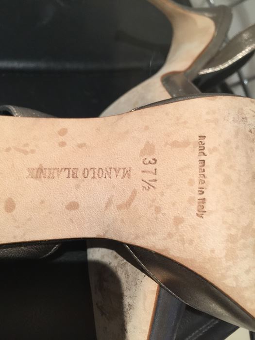 MANOLO BLAHNIK Shoes Hand Made In Italy Size 37 1/2 [Photo 3]