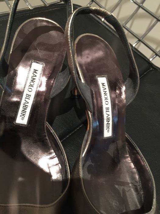MANOLO BLAHNIK Shoes Hand Made In Italy Size 37 1/2 [Photo 5]