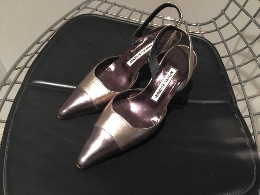 MANOLO BLAHNIK Shoes Hand Made In Italy Size 37 1/2 [Photo 6]