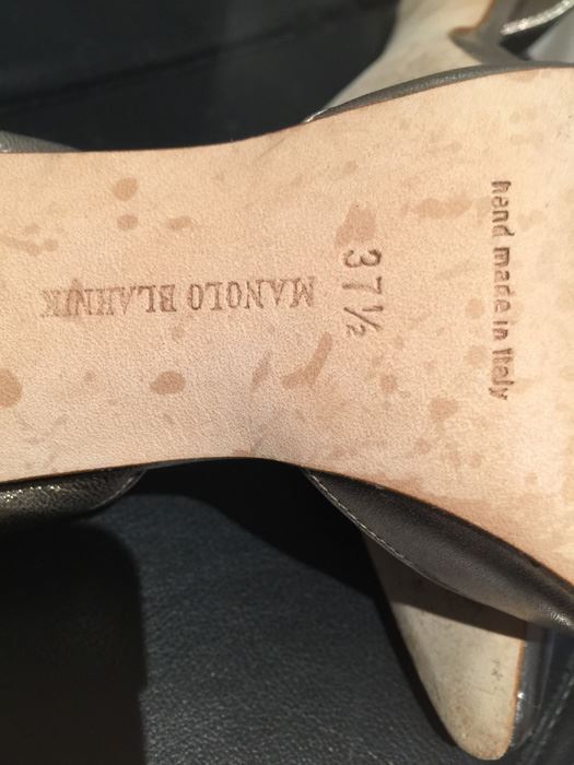 MANOLO BLAHNIK Shoes Hand Made In Italy Size 37 1/2 [Photo 8]