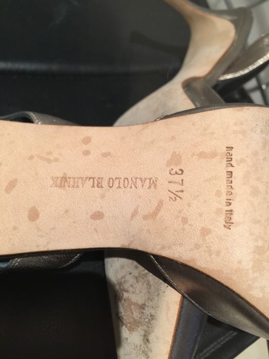 MANOLO BLAHNIK Shoes Hand Made In Italy Size 37 1/2 [Photo 7]