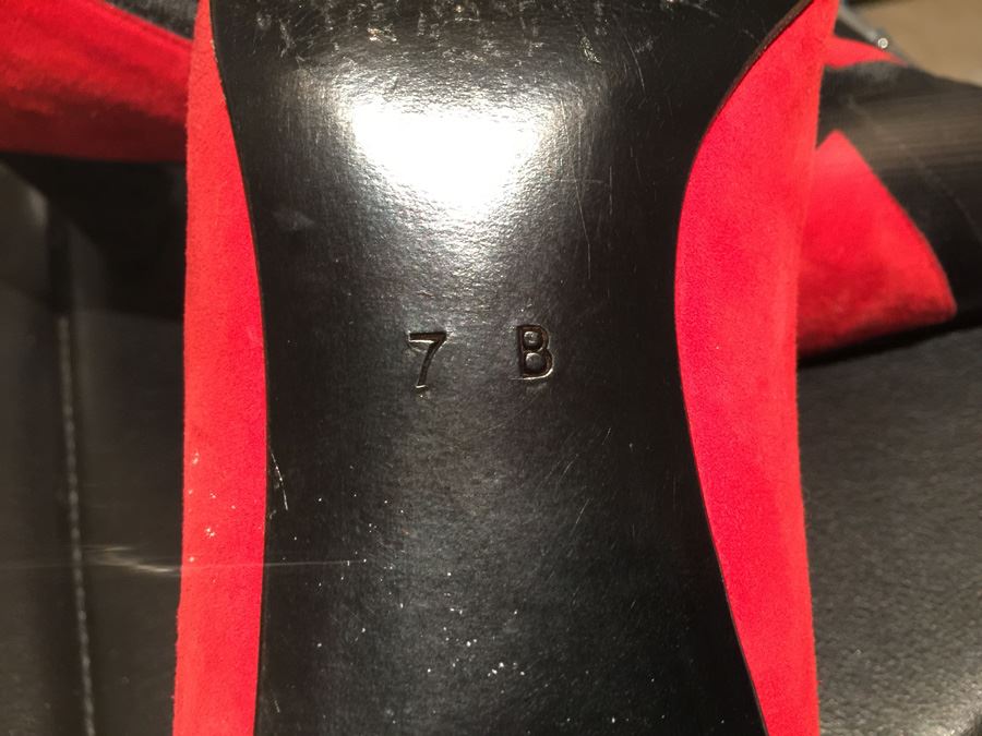 ESCADA Red & Black Shoes Size 7B [Photo 5]