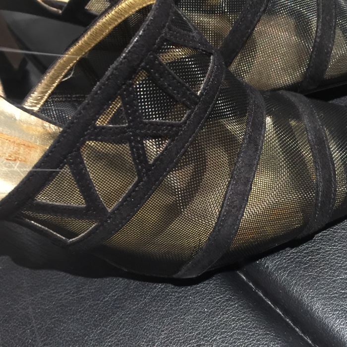 ESCADA Black Shoes Size 6 1/2 B Made In Italy [Photo 9]