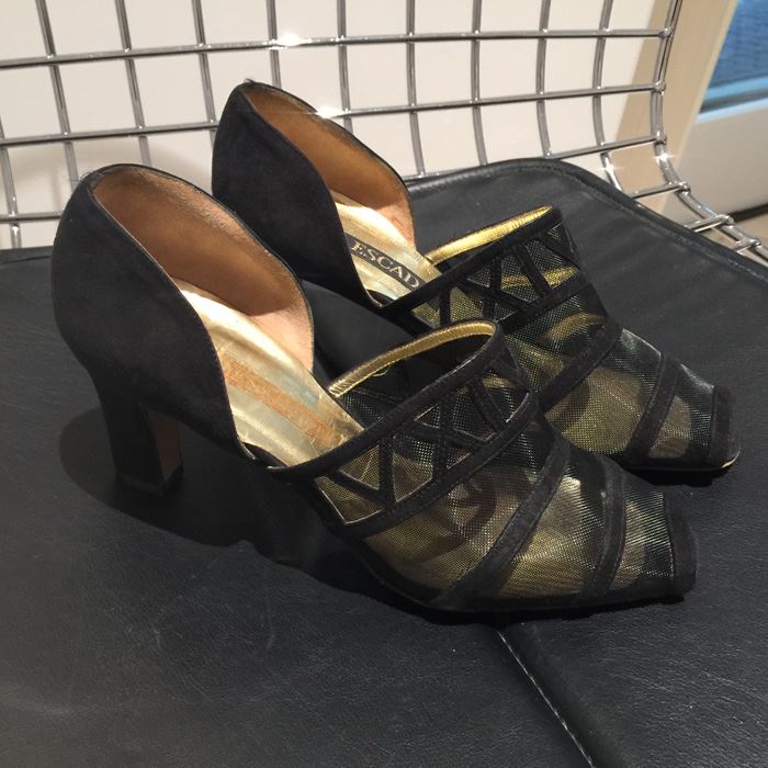 ESCADA Black Shoes Size 6 1/2 B Made In Italy [Photo 2]