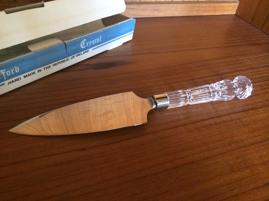 Vintage Waterford Crystal Pie Cake Knife Server  [Photo 3]