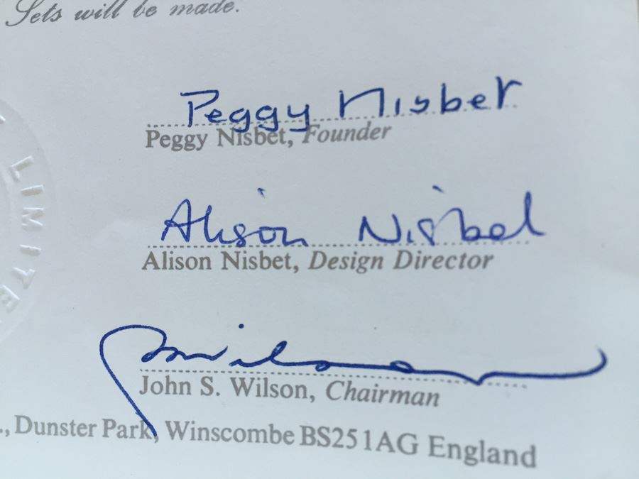 Peggy Nisbet Limited Edition Birth Of A Royal Baby Boy Collector's Signature Set In Box Signed [Photo 23]