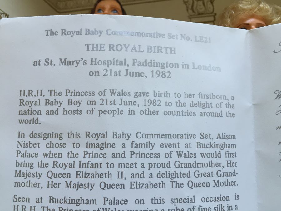 Peggy Nisbet Limited Edition Birth Of A Royal Baby Boy Collector's Signature Set In Box Signed [Photo 21]