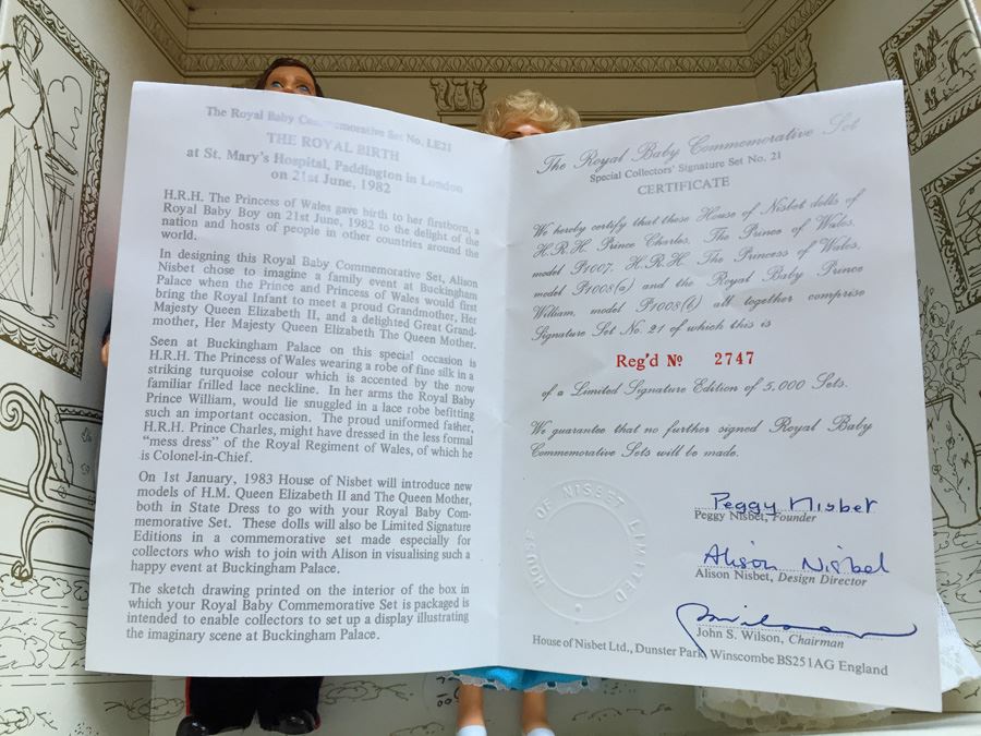 Peggy Nisbet Limited Edition Birth Of A Royal Baby Boy Collector's Signature Set In Box Signed [Photo 5]