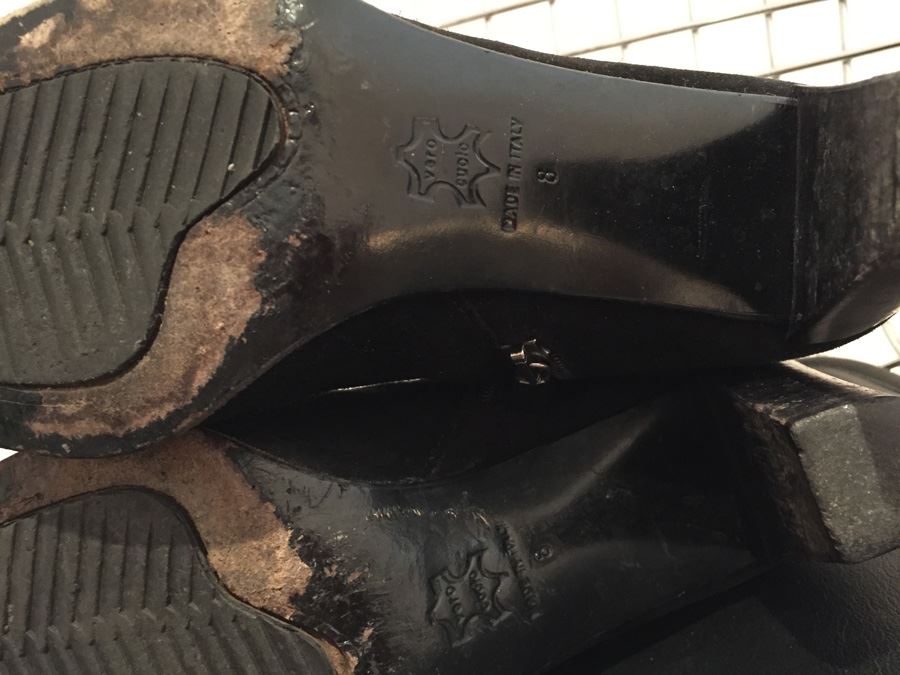 Black Boots Aquatalia By Marvin K Made In Italy Size 8 [Photo 3]
