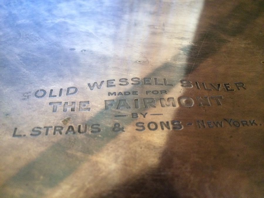 Solid Wessell Silver Made for the Fairmont by L. Straus & Sons New York [Photo 5]