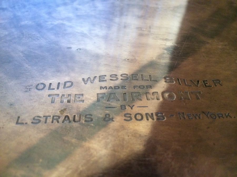Solid Wessell Silver Made for the Fairmont by L. Straus & Sons New York [Photo 2]