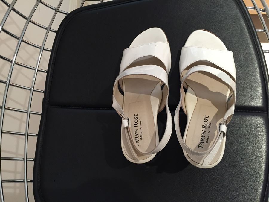 Taryn Rose White Shoes Size 37 Made In Italy [Photo 3]