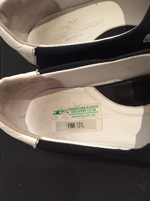 Black And White Golf Shoes Walter Genuin Size 38