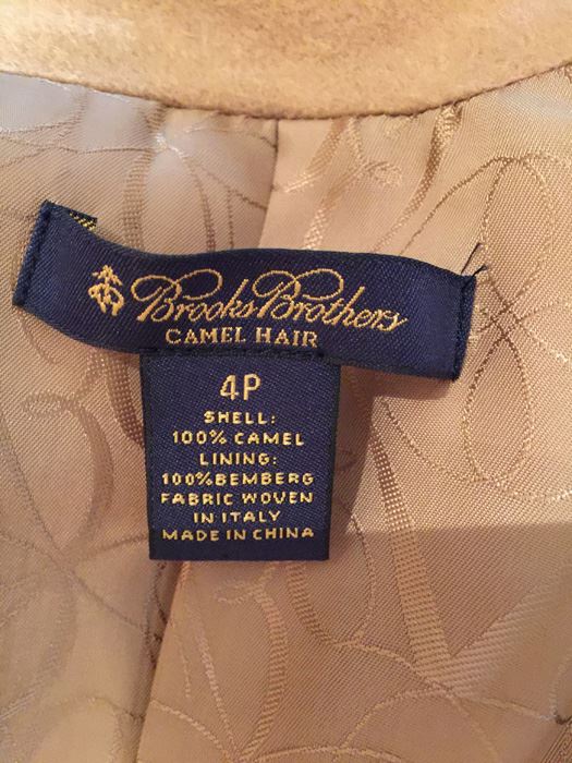 Brooks Brothers Camel Hair Jacket Size 4P [Photo 3]