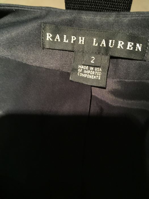 Ralph Lauren Black And White Dress Size 4 With Jacket Black Label Size 2
