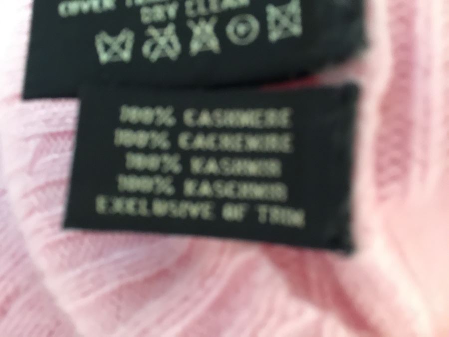 Ralph Lauren Pink Sweater 100% Cashmere Black Label Size S [Photo 3]