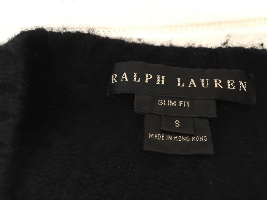 Black Ralph Lauren 100% Cashmere Sweater Black Label Slim Fit Size S [Photo 2]