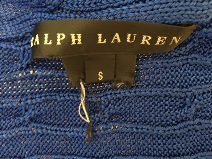 Ralph Lauren Blue Sweater Jacket Black Label Size S