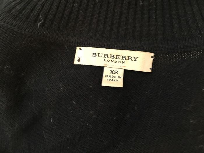 BURBERRY London Sweater Size XS Made In Italy 100% Extra Fine Merino Wool [Photo 3]