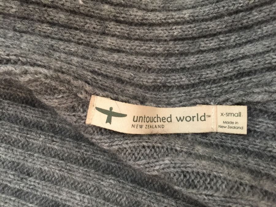 Gray Sweater Untouched World New Zealand Size XS [Photo 3]