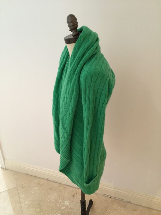 Green Ralph Lauren Black Label 100% Cashmere Sweater Size S [Photo 2]