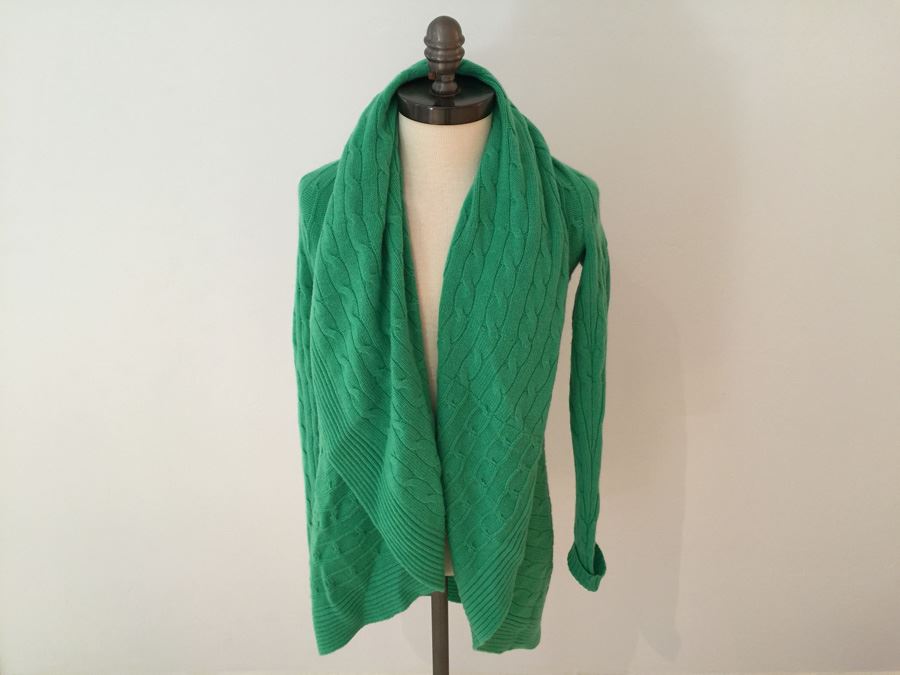 Green Ralph Lauren Black Label 100% Cashmere Sweater Size S [Photo 1]